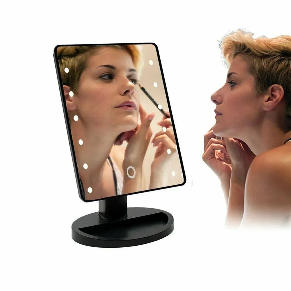 ''LED Rechargeable Touch Screen Makeup Mirror''