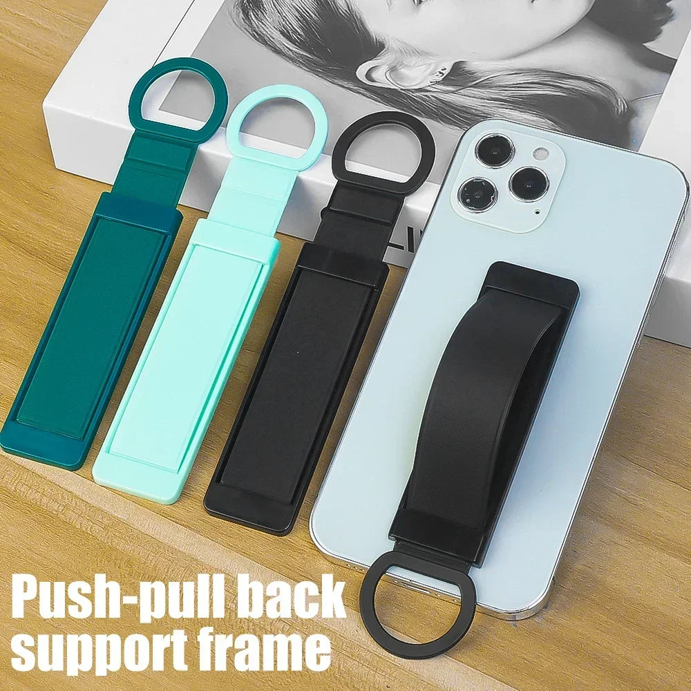 ''Universal Mobile Phone Finger Grip -  Elastic Handle Holder for Smartphones''