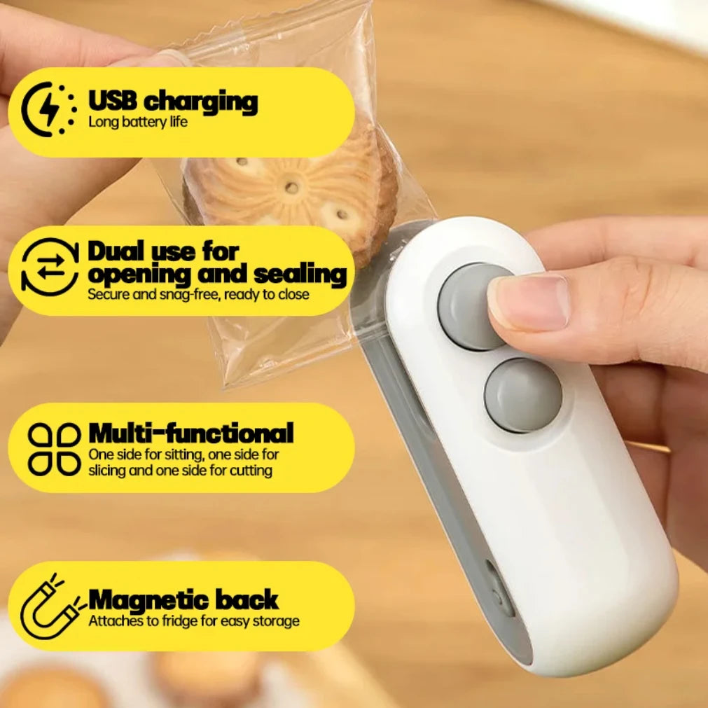 Electric Mini Heat Bag Sealer -  Portable  sealing   for Snacks & Plastic Bags