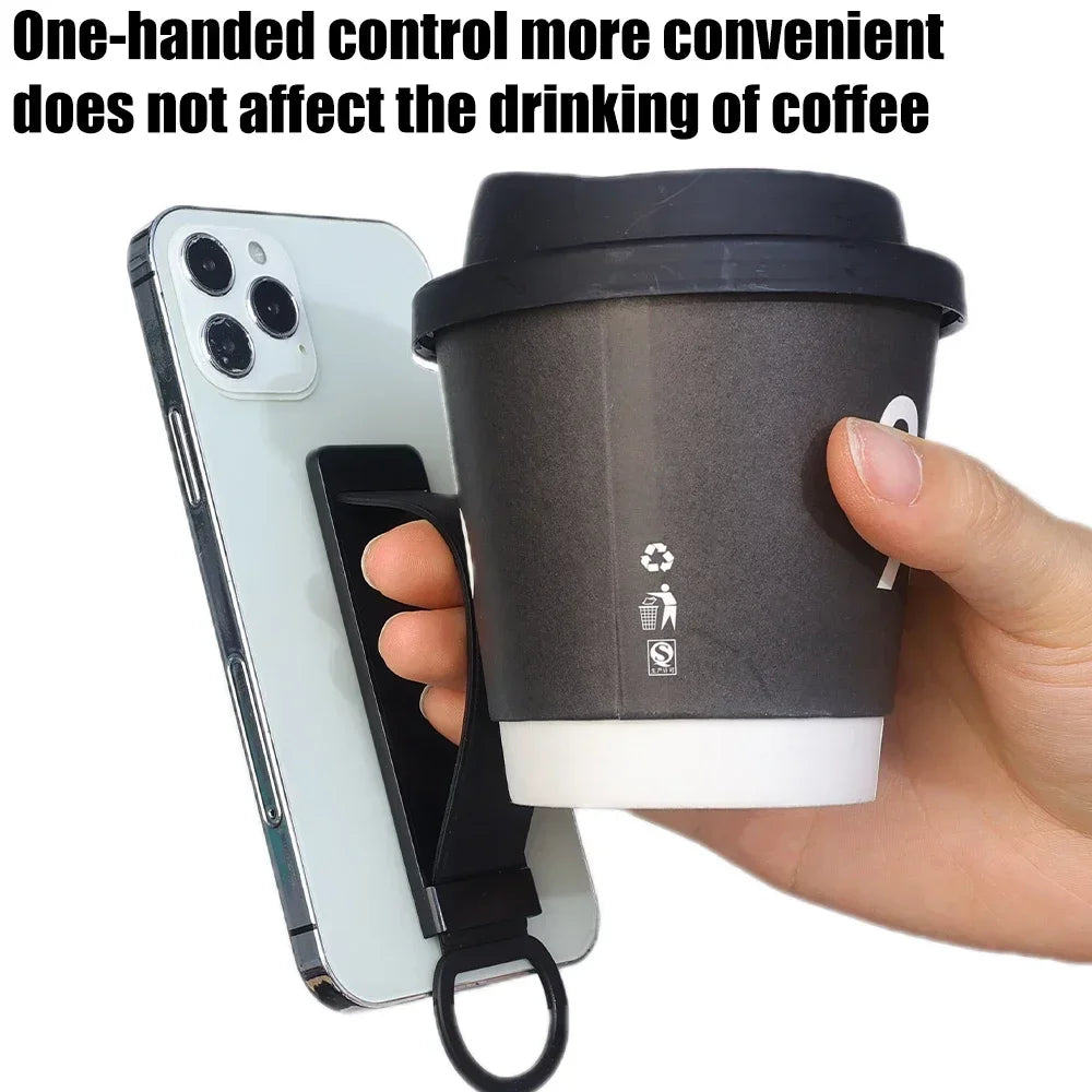 ''Universal Mobile Phone Finger Grip -  Elastic Handle Holder for Smartphones''