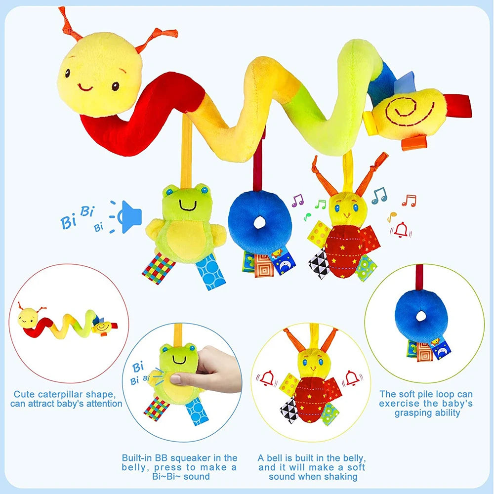 Cute Musical Activity   Spiral Toy for Crib, Stroller & Car Seat