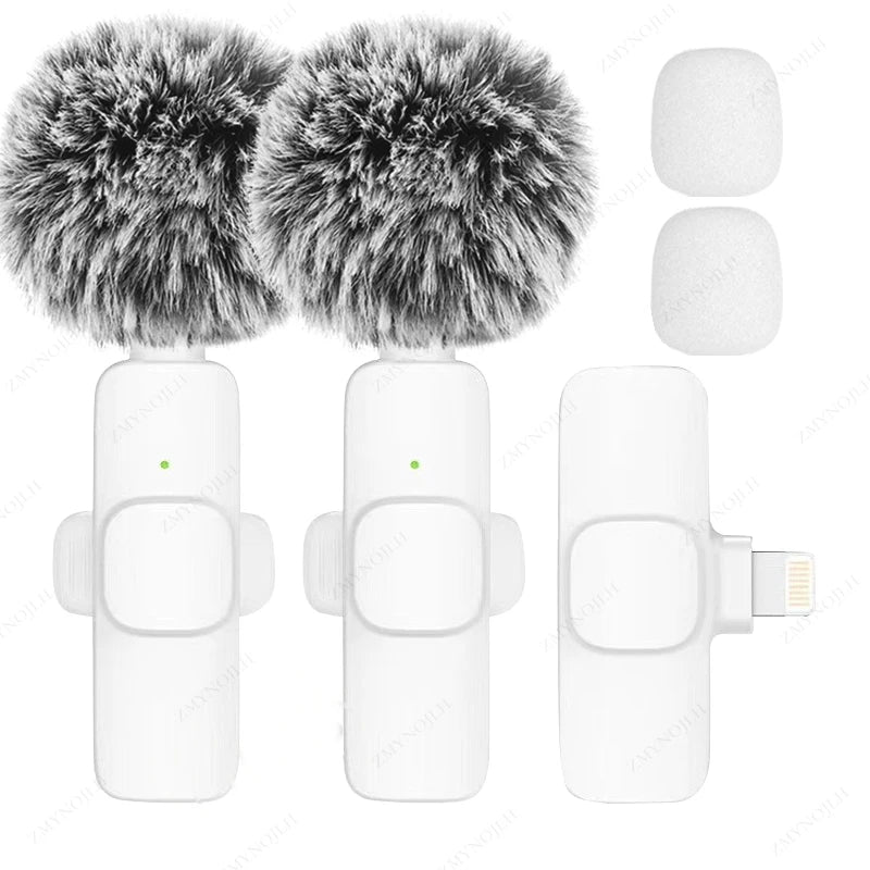 New Wireless Lavalier Microphone - Portable  Mini  Mic for Audio,  Video Recording,  Android,  PC,  Camera, Live Streaming,  Gaming &  Phone