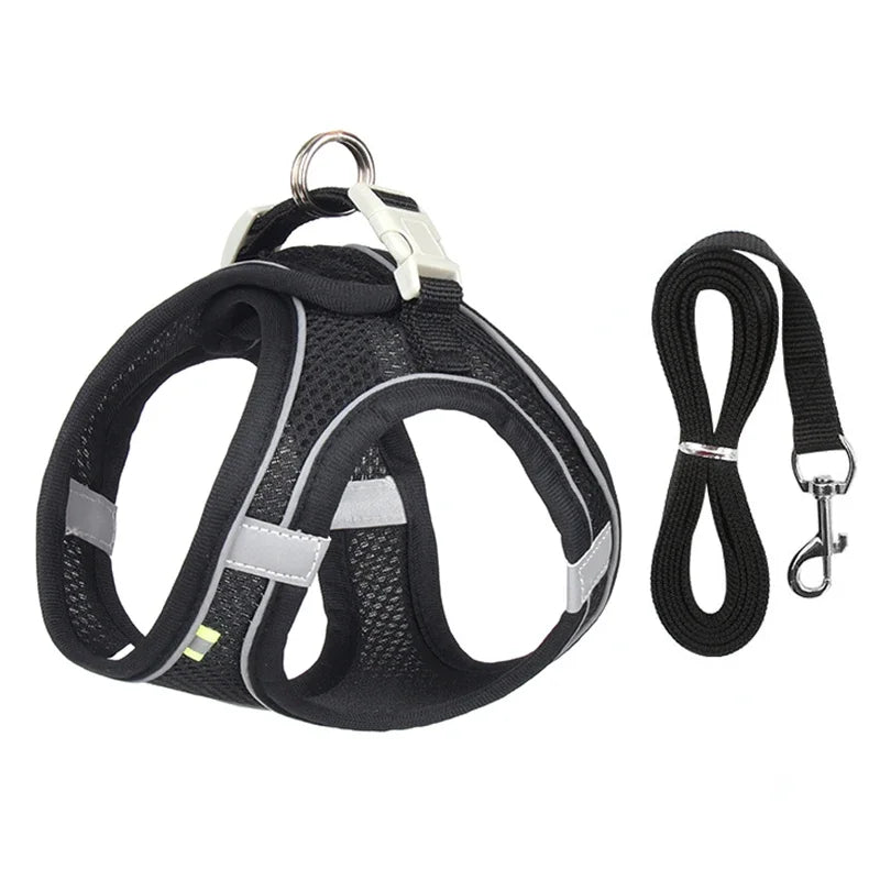 ''Adjustable Puppy Harness - Soft & Comfortable Dog Harness for Small to Medium Dogs''