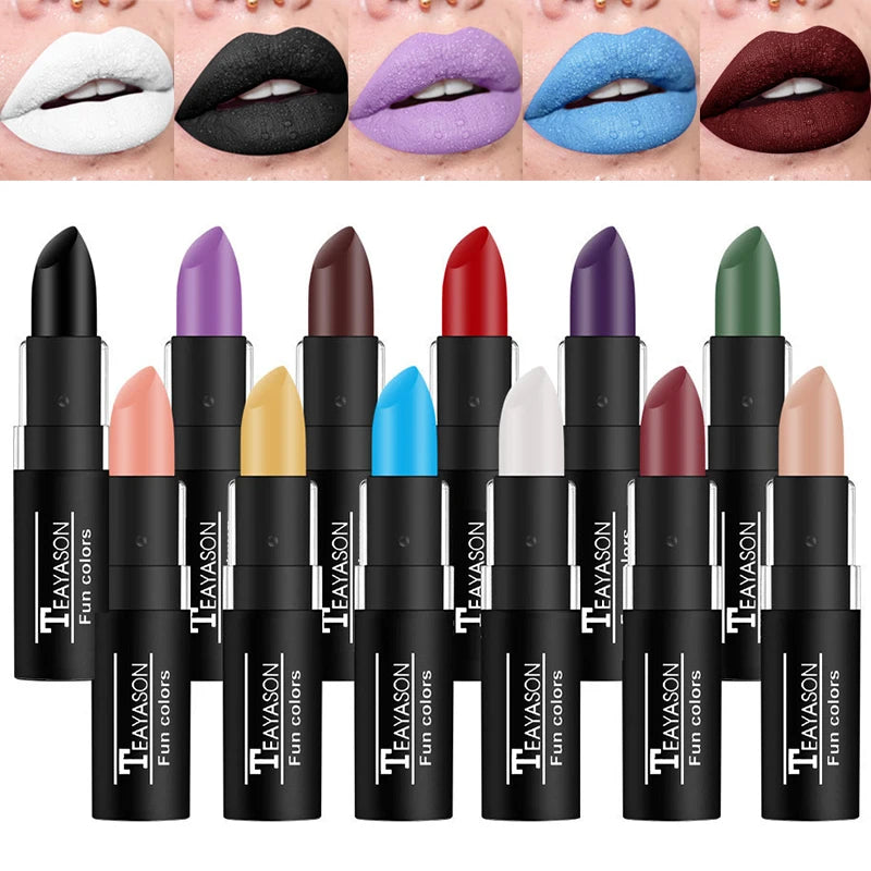 Waterproof Matte Lipstick - Long-Lasting, Smudge-Proof & Elegant Colors
