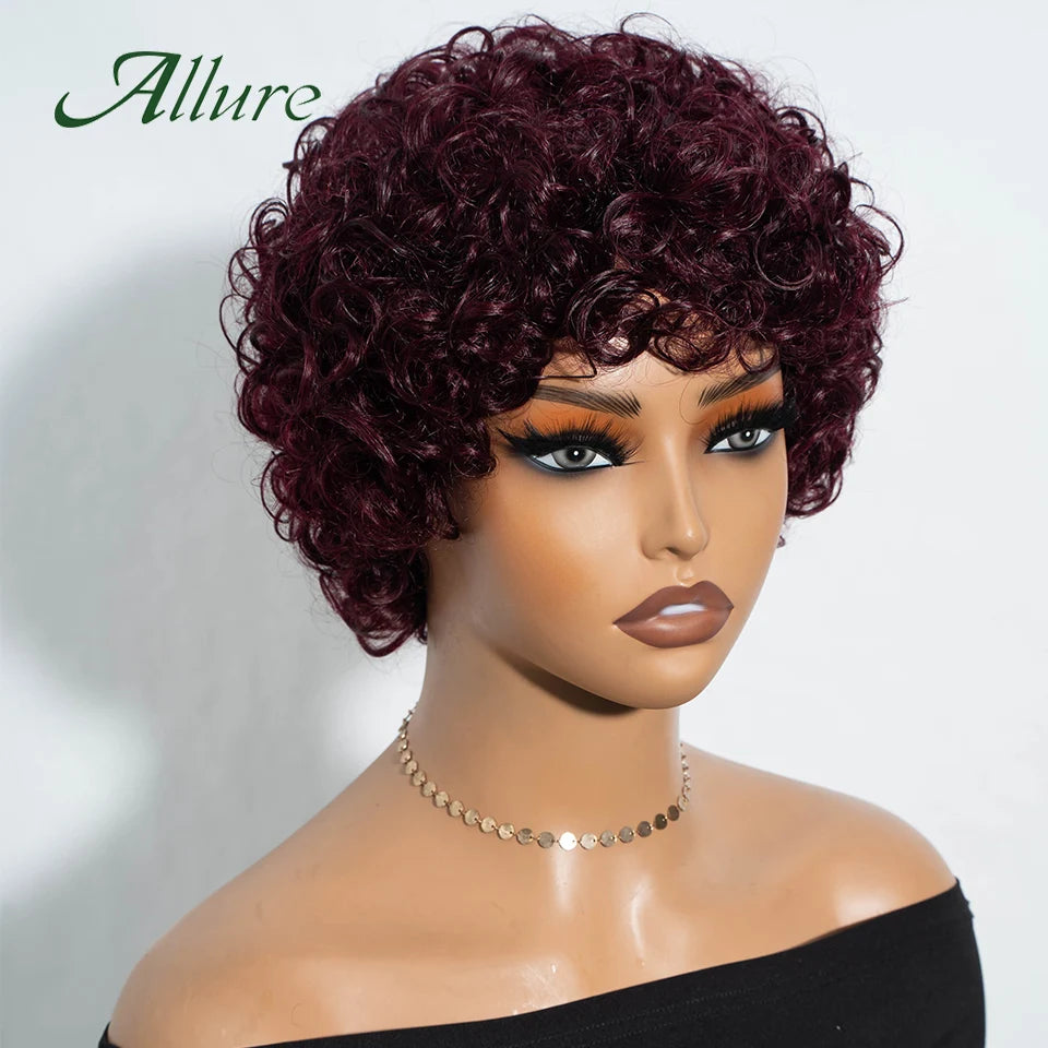 Jerry Curly Human Hair Wigs - Natural Soft Curl