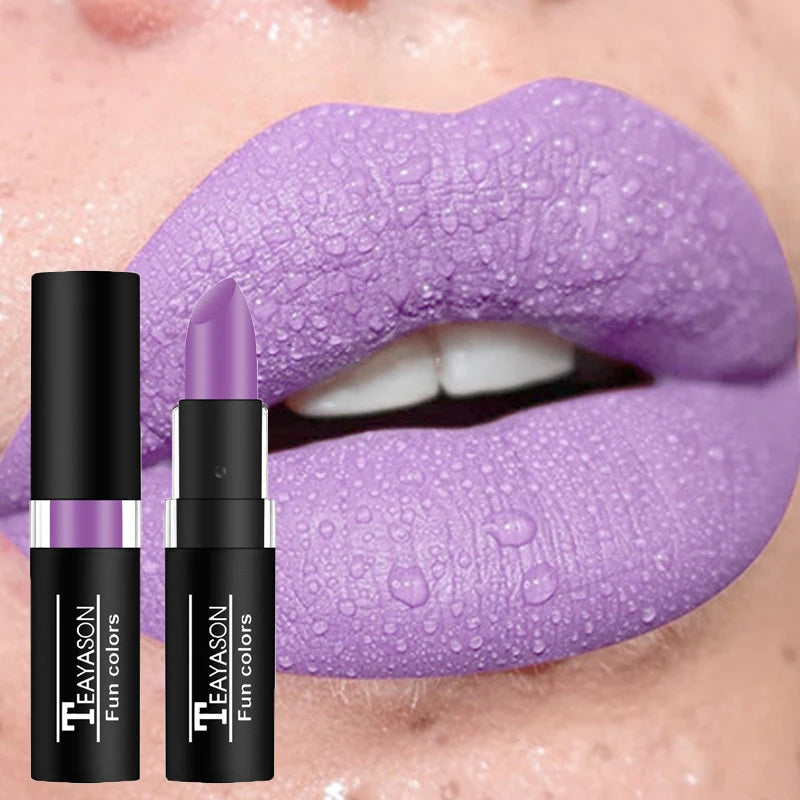 Waterproof Matte Lipstick - Long-Lasting, Smudge-Proof & Elegant Colors