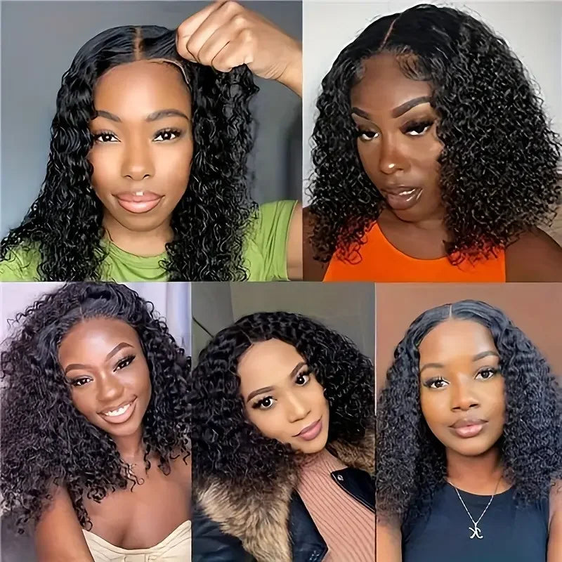 ''4x4  Glueless Bob Wig - 100% Human Hair, Natural Hairline, Beginner-Friendly''