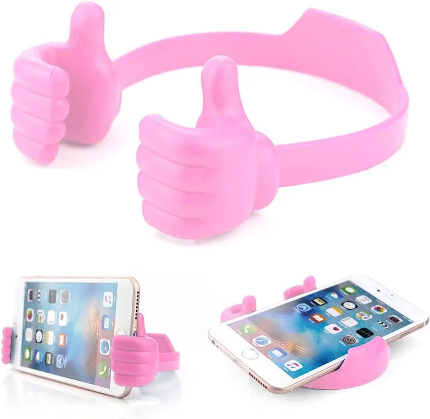 Universal Thumbs Up Phone Stand - Flexible Lazy Bracelet Holder for iPhone, Samsung, Xiaomi & Huawei