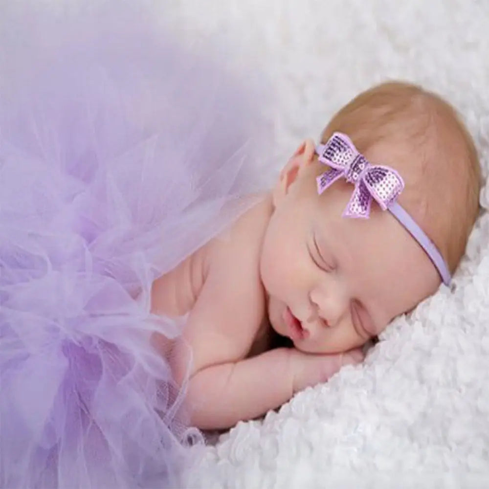 ''Newborn Baby Girl Outfit Set With Cute Headband''